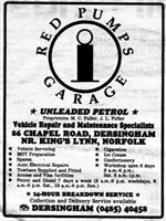 Advert - Red Pumps 1989